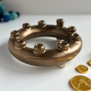 Gold Torus Menorah