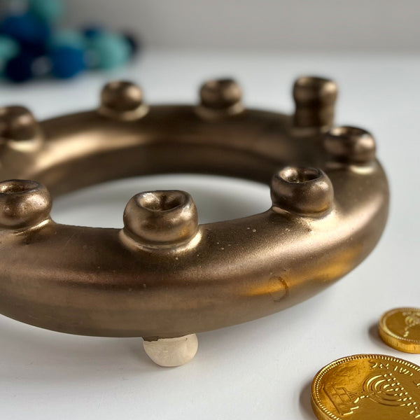 Gold Torus Menorah