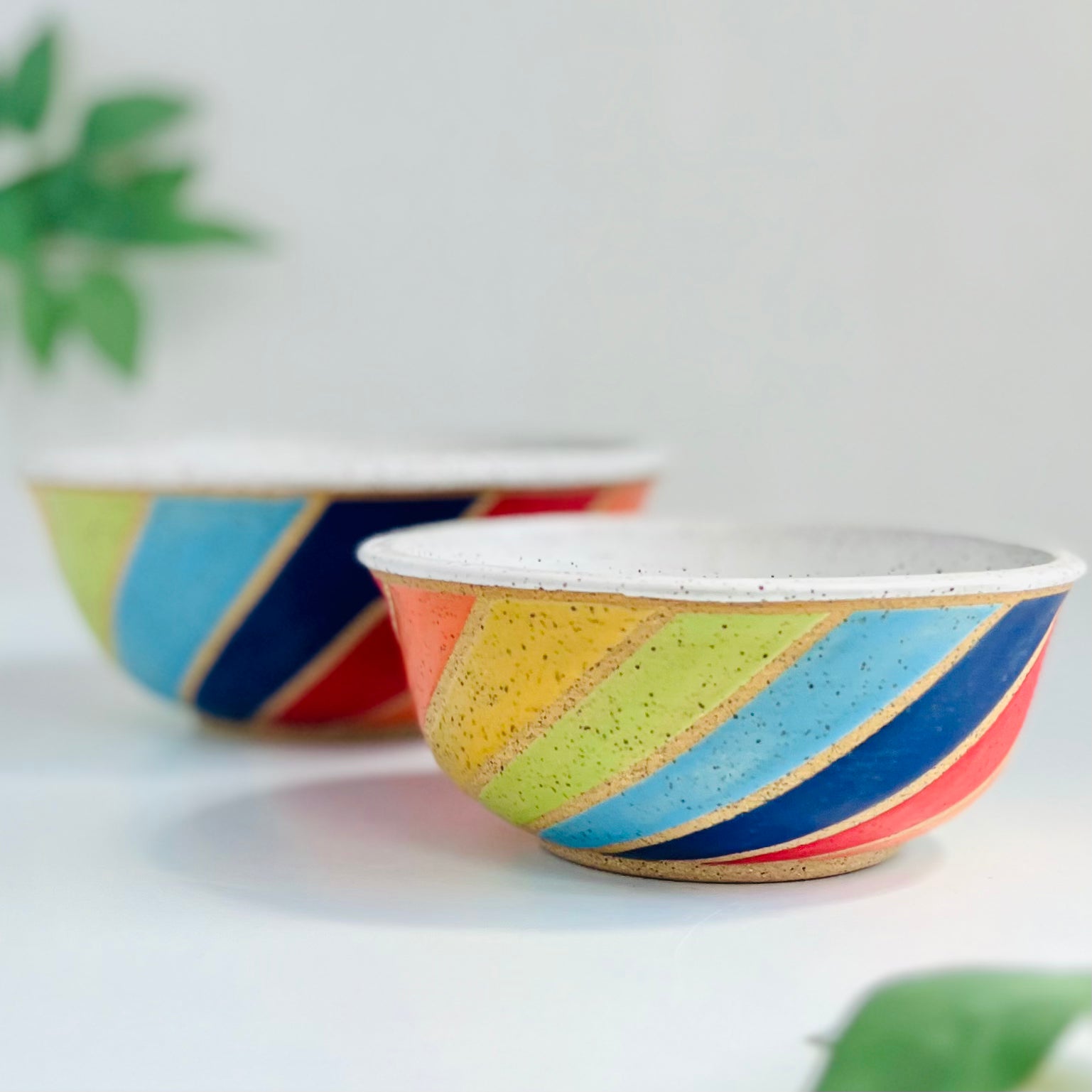 Rainbow Spiral Nesting Bowls