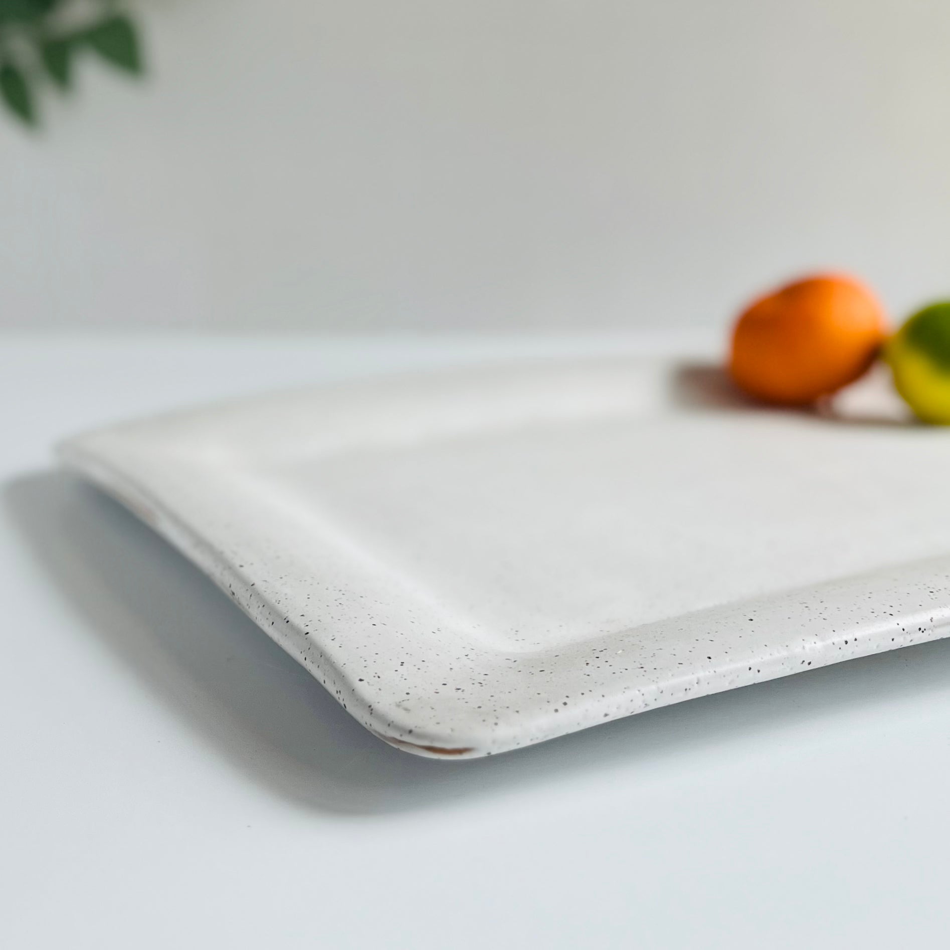 Rectangular Platter in Toasted White