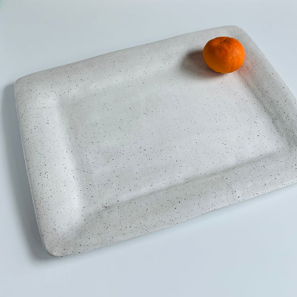 Rectangular Platter in Toasted White