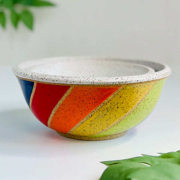 Rainbow Spiral Nesting Bowls