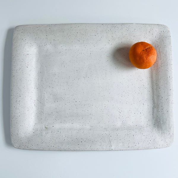 Rectangular Platter in Toasted White