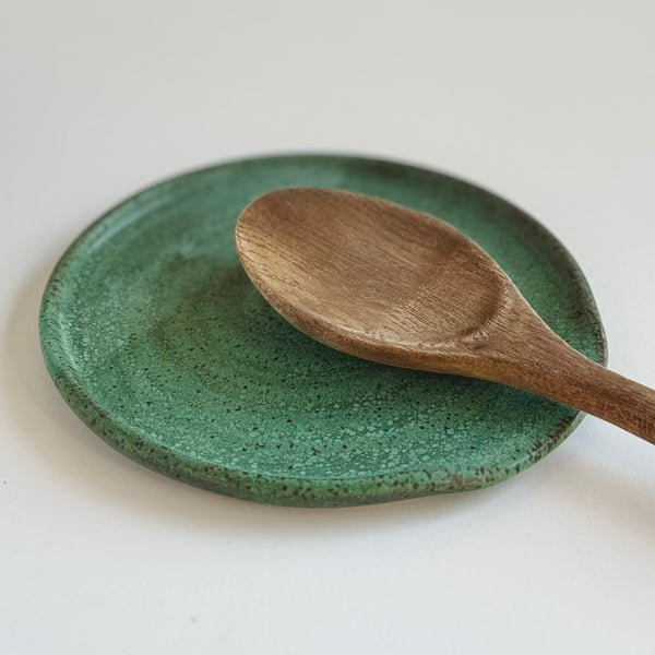 Spoon Rest in Weathered Teal