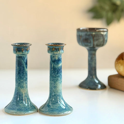 Rutile Shabbat Candlesticks