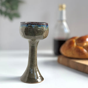 Faceted Iron Lustre Ritual Cup