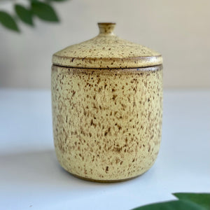 Toasted Hay Lidded Jar