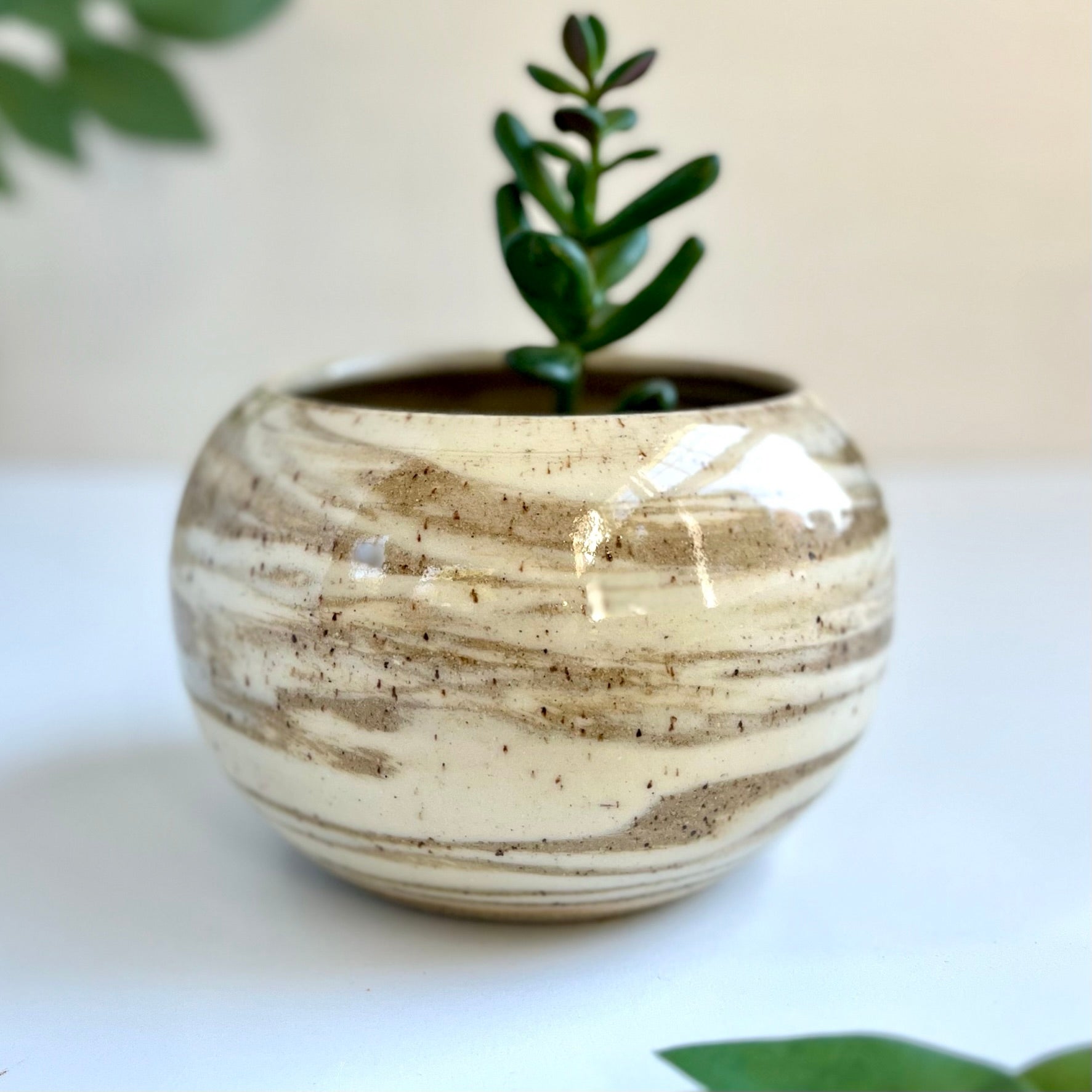 Marble Moon Planter