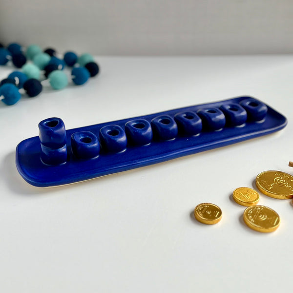 Cobalt Menorah