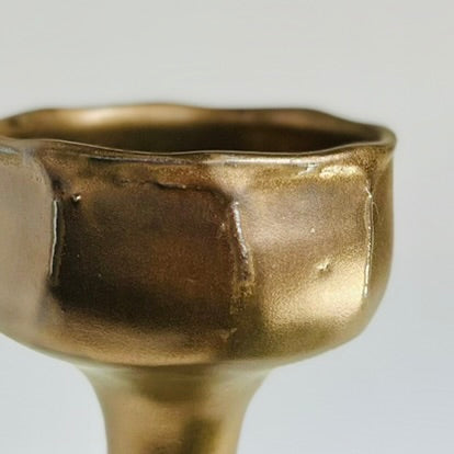 Wheelthrown ceramic stoneware goblets designed as Miriam's Cup for the Passover seder table. Use these ritual cups for Elijah, as a weekly Shabbat kiddish cup, as a unique wine glass, or for any spiritual practice. Glaze On Studio | small batch handmade functional pottery for home and table.