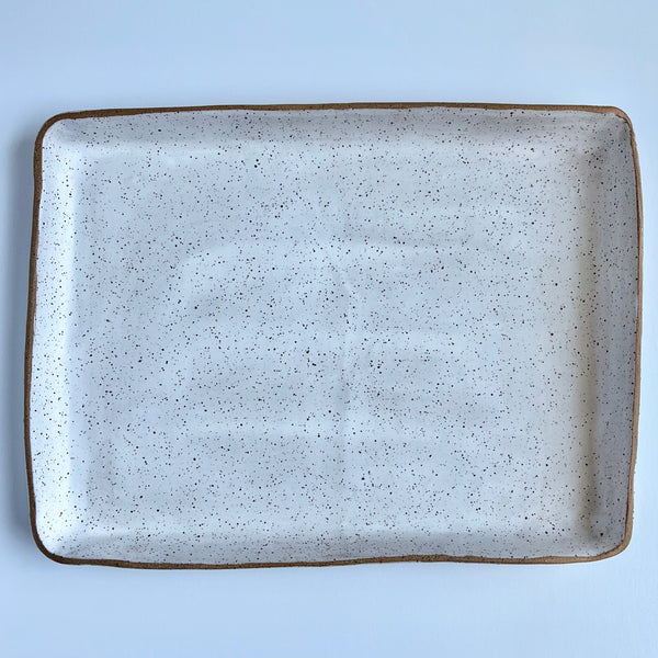 Rectangular Platter in Toasted White