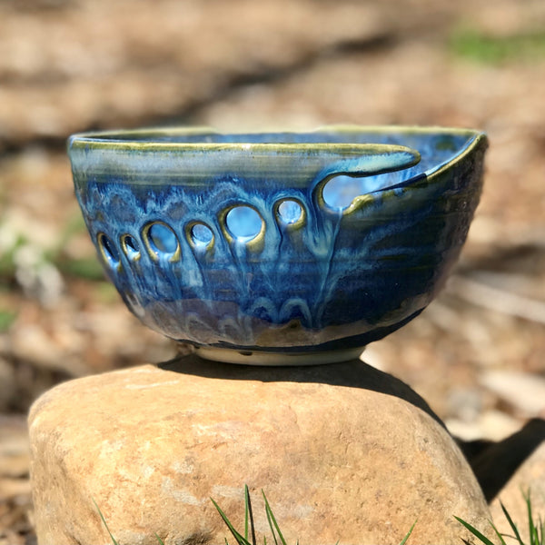 Yarn Bowl in Blue Surf