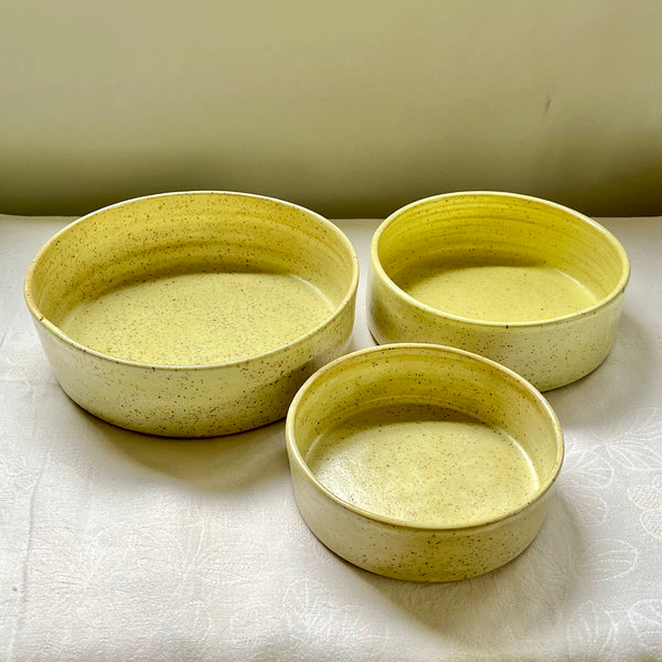 Modern Nesting Bowls in Cornsilk