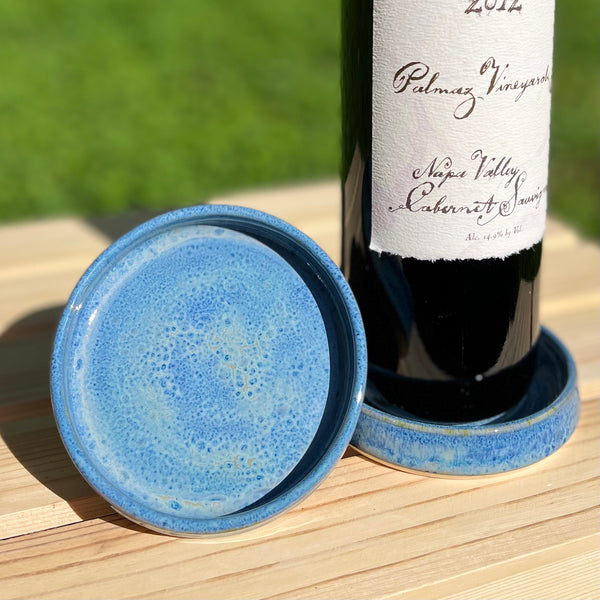 Wine Bottle Coaster in Blue Dream