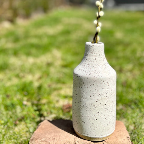 Bottle Vase in Toasted White