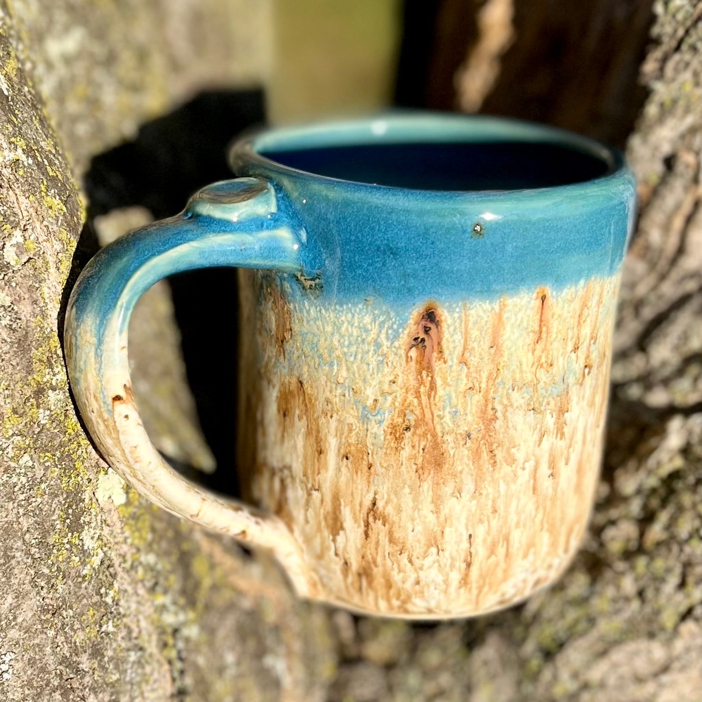 Mug in Winter Peacock