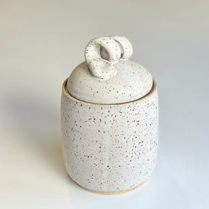 Toasted White Lidded Jar