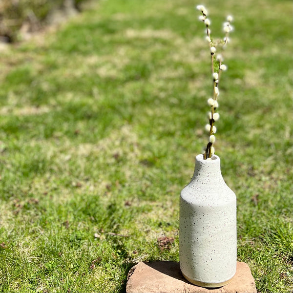 Bottle Vase in Toasted White