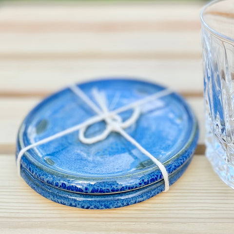 Set of 2 Coasters in Blue Dream