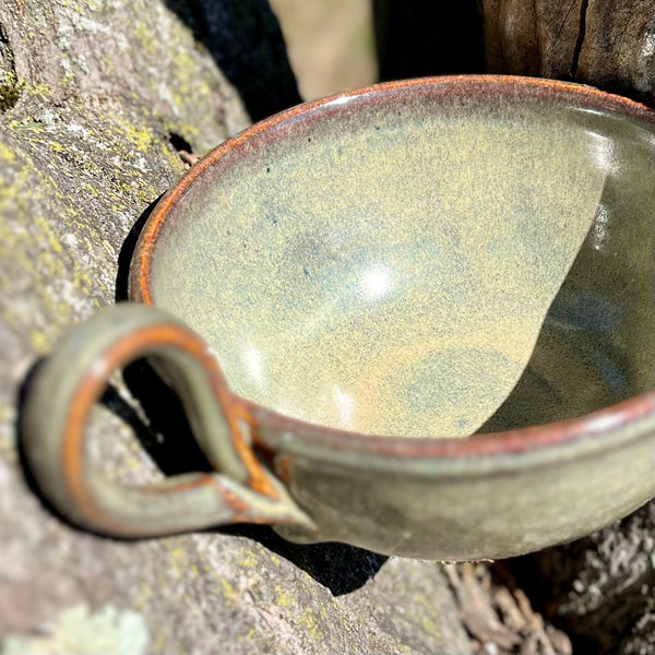 Soup Mug in Iron Lustre