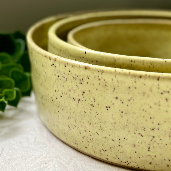 Modern Nesting Bowls in Cornsilk