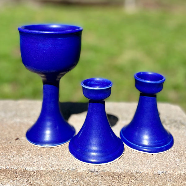 Kiddish Cup and Shabbat Candlesticks