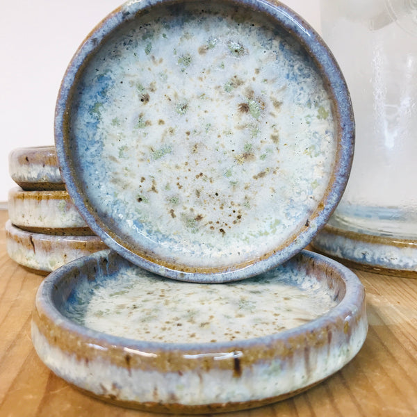 Set of 6 Coasters in Sea Salt