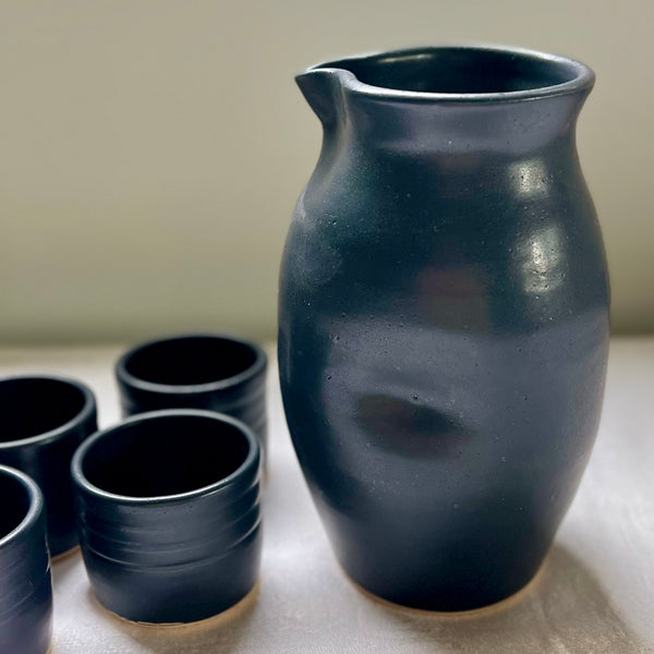 Sake Set in Matte Black